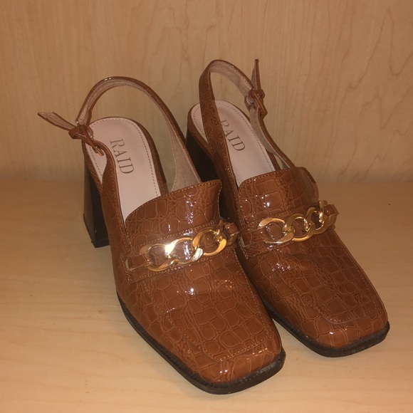 RAID heeled loafers chain detail - Picture 5 of 6